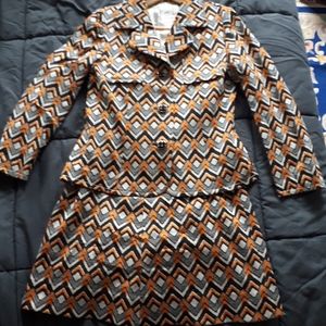 Vintage Japan 1960's Matching Blazer & Skirt